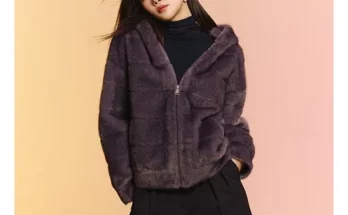 가성비최고 24FW Faux 밍크퍼 후드 자켓 추천상품