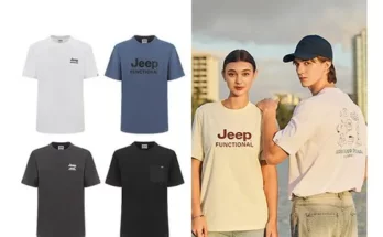 가성비최고 JEEP 남성 24 SUMMER COOL SORONA 반팔 티셔츠 4종 가격 최저가