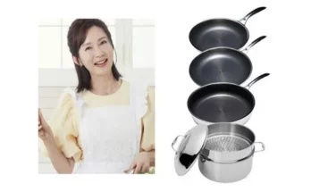 가성비최고 블랙큐브 더블코팅 IH 스텐 프라이팬 풀세트  가격 최저가