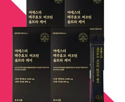 가성비최고 여에스더 맥주효모 비오틴 울트라케어 24박스 가격 최저가