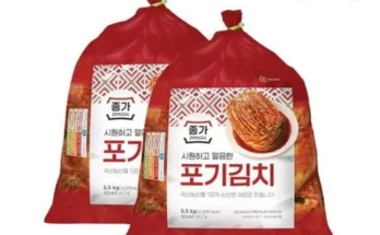 가성비최고  종가 중부식 포기김치 11kg (5.5kg X 2 추천상품
