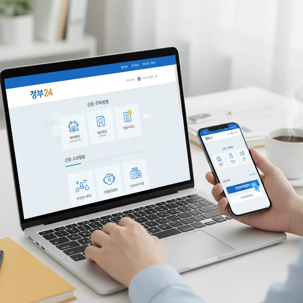 주민등록등본 발급 방법: 정부24 온라인 신청 완벽 가이드 주민등록등본 발급 방법: 정부24 온라인 신청 완벽 가이드