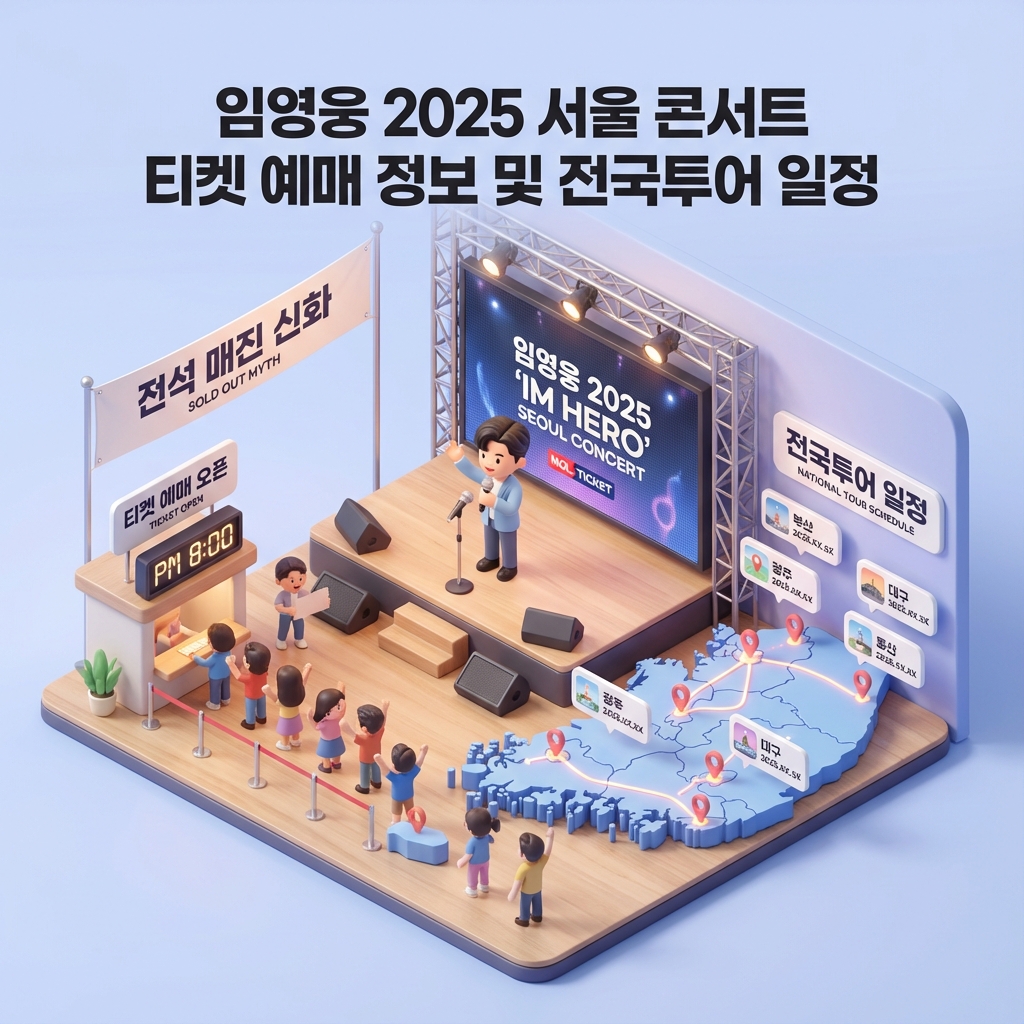임영웅 2025 서울 콘서트 티켓 예매 정보 및 전국투어 일정