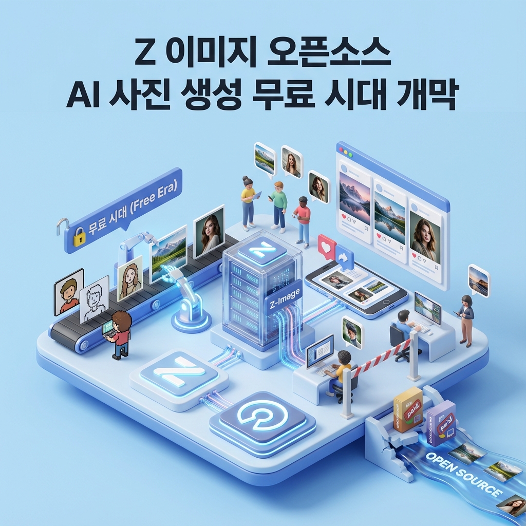 Z 이미지 오픈소스 AI 사진 생성 무료 시대 개막