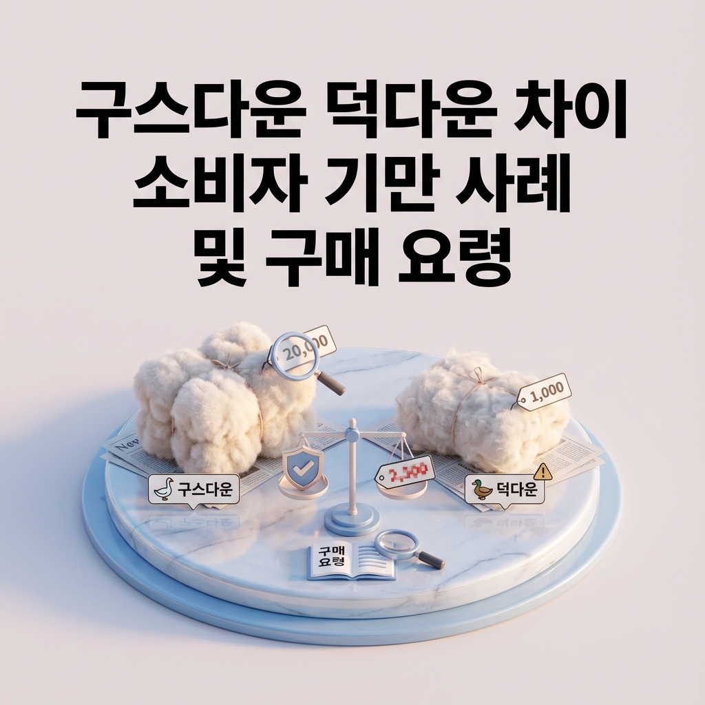 구스다운 덕다운 차이 소비자 기만 사례 및 구매 요령 구스다운 덕다운 차이 소비자 기만 사례 및 구매 요령