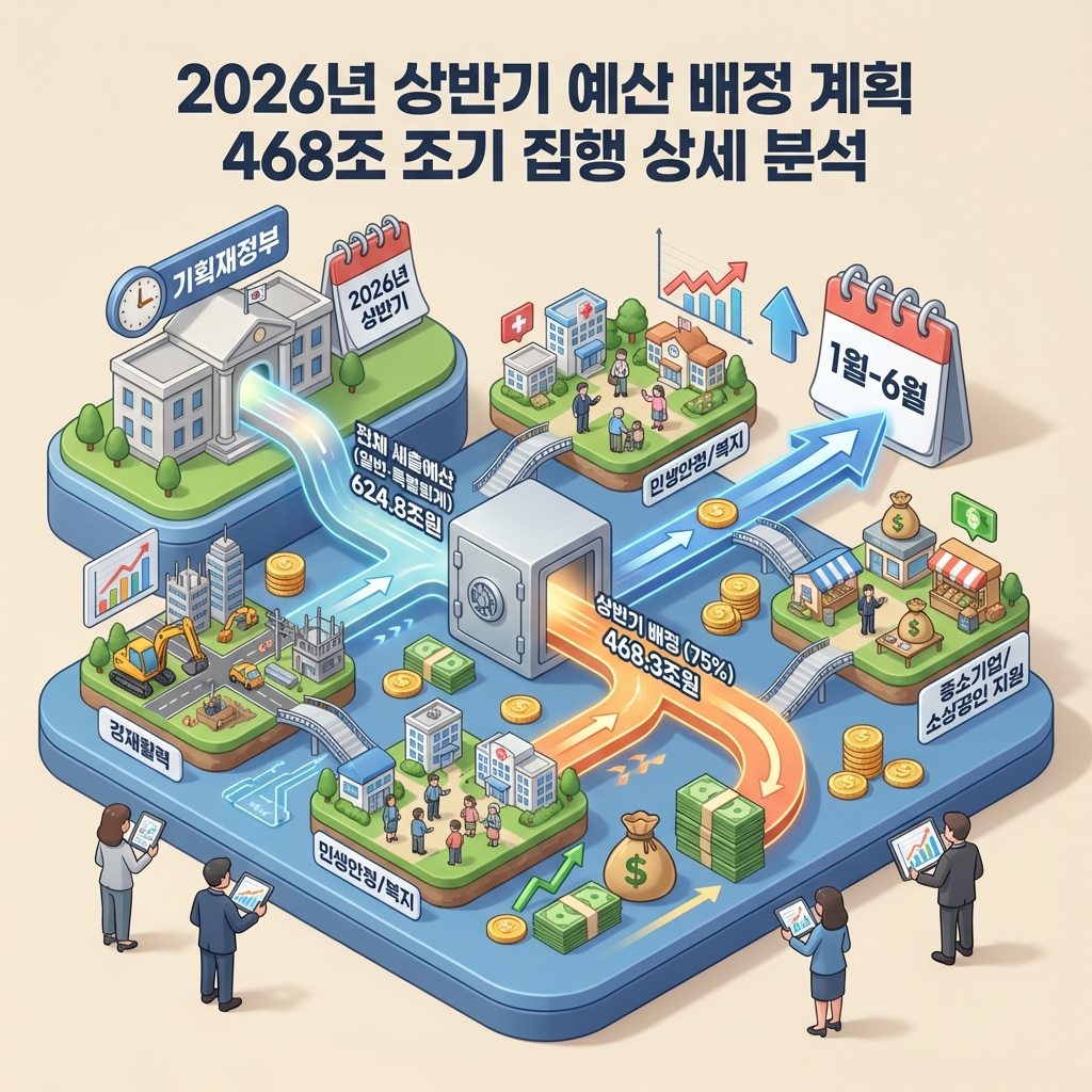 2026년 상반기 예산 배정 계획 468조 조기 집행 상세 분석 2026년 상반기 예산 배정 계획 468조 조기 집행 상세 분석