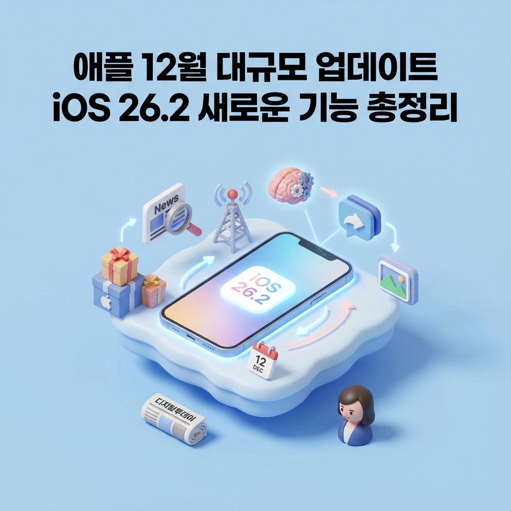 애플 12월 대규모 업데이트 iOS 26.2 새로운 기능 총정리 애플 12월 대규모 업데이트 iOS 26.2 새로운 기능 총정리