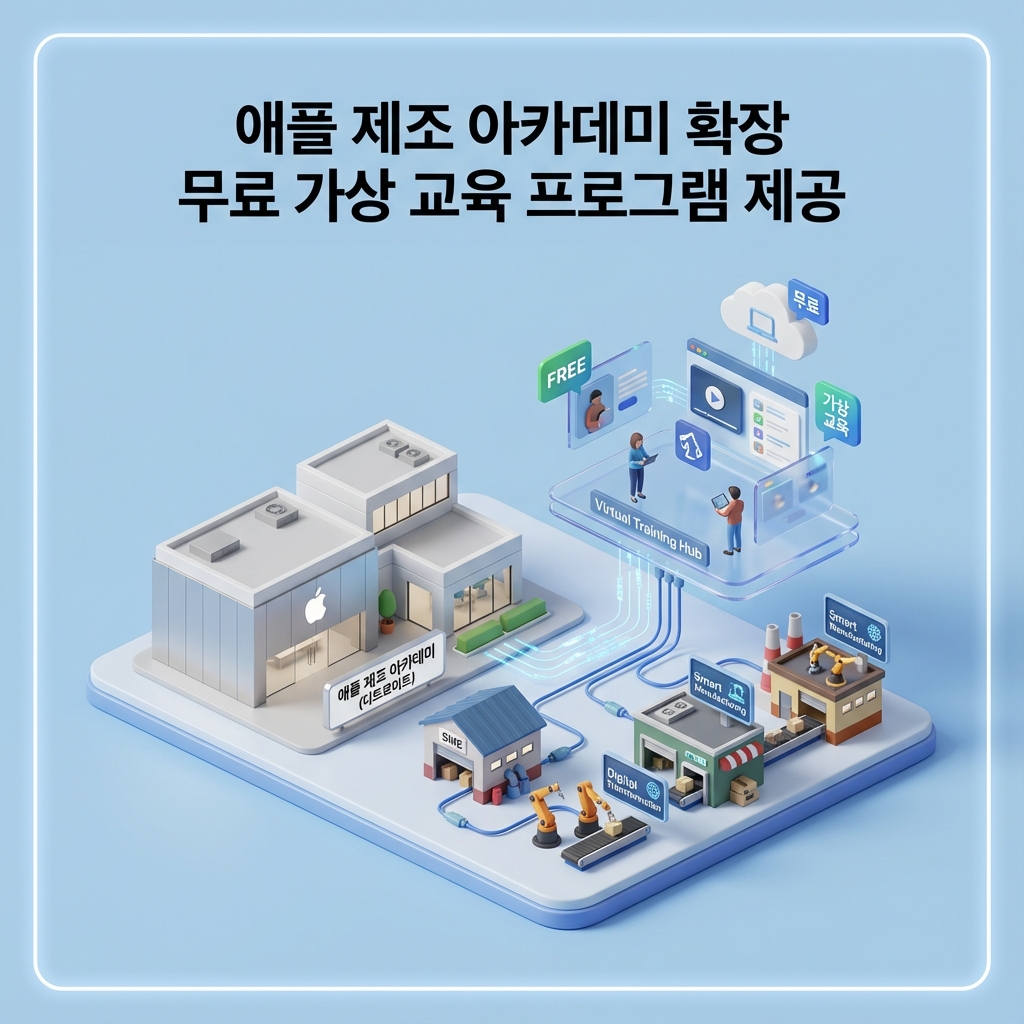 애플 제조 아카데미 확장 무료 가상 교육 프로그램 제공