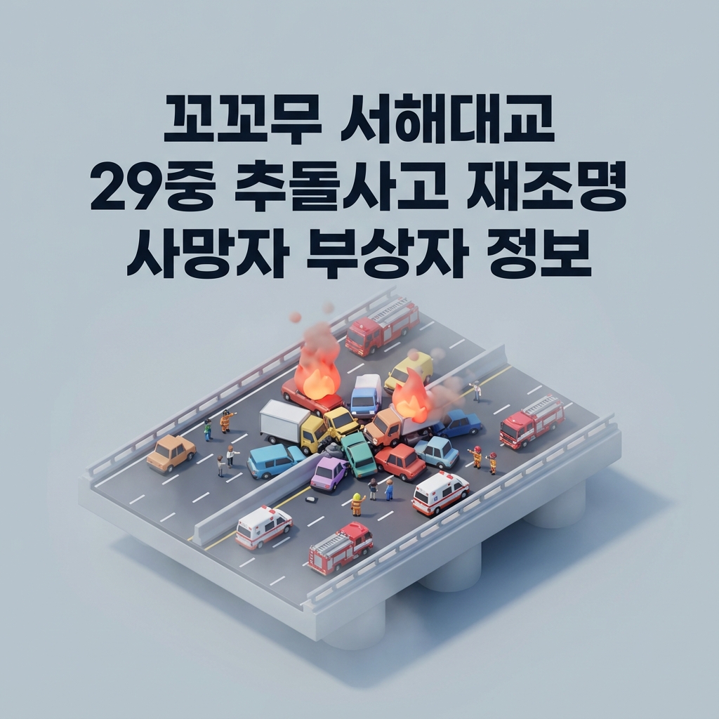 꼬꼬무 서해대교 29중 추돌사고 재조명 사망자 부상자 정보 꼬꼬무 서해대교 29중 추돌사고 재조명 사망자 부상자 정보