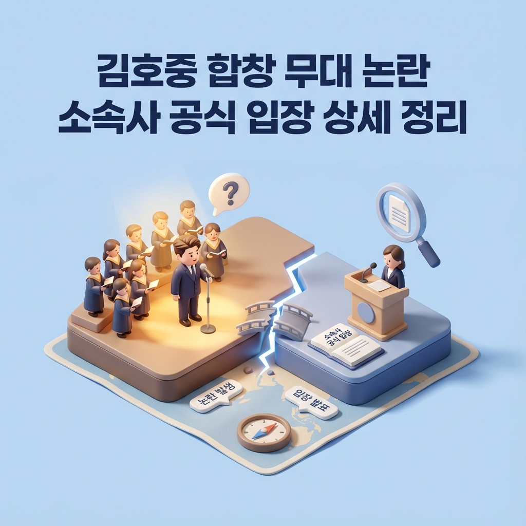 김호중 합창 무대 논란 소속사 공식 입장 상세 정리
