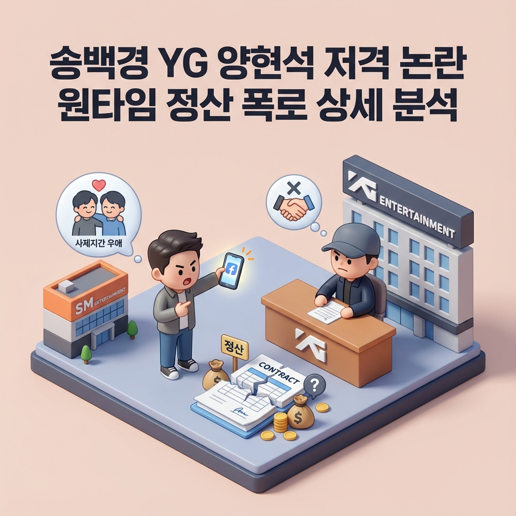 송백경 YG 양현석 저격 논란 원타임 정산 폭로 상세 분석