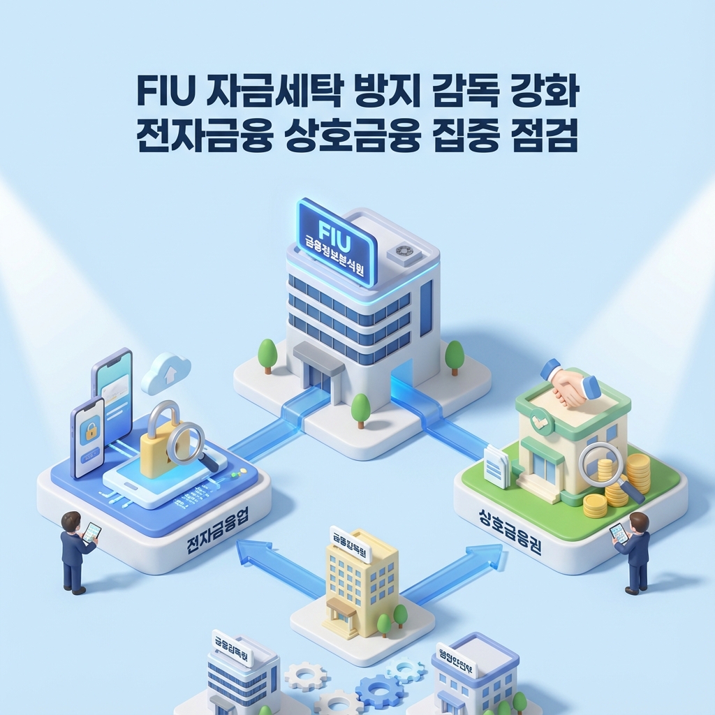 FIU 자금세탁 방지 감독 강화 전자금융 상호금융 집중 점검 FIU 자금세탁 방지 감독 강화 전자금융 상호금융 집중 점검