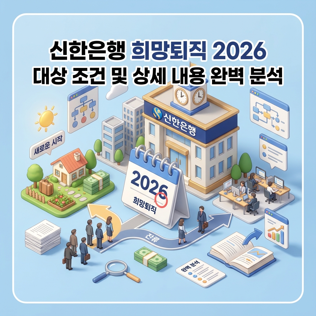 신한은행 희망퇴직 2026 대상 조건 및 상세 내용 완벽 분석