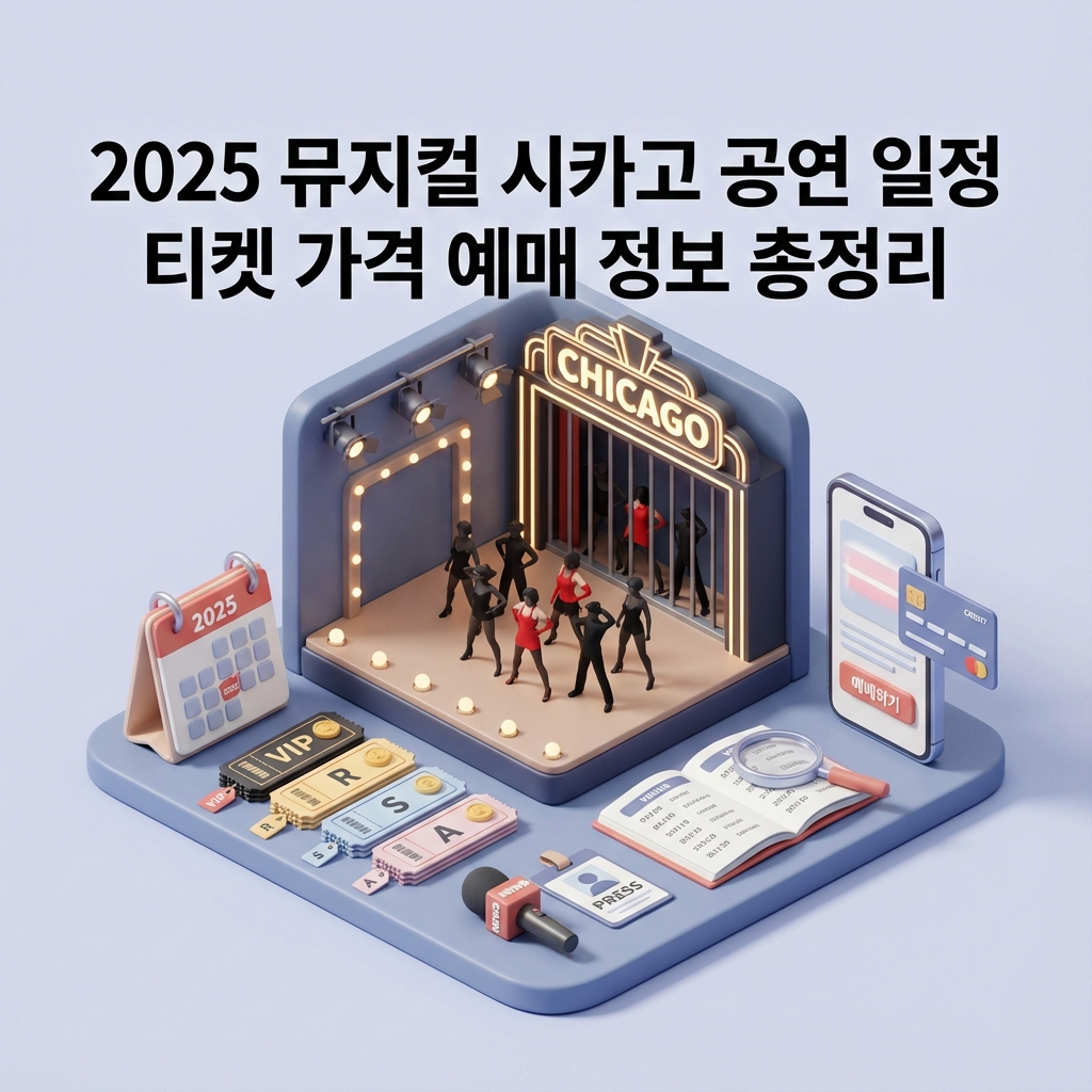2025 뮤지컬 시카고 공연 일정 티켓 가격 예매 정보 총정리