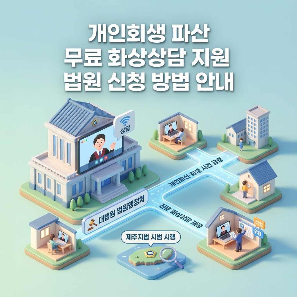개인회생 파산 무료 화상상담 지원 법원 신청 방법 안내 개인회생 파산 무료 화상상담 지원 법원 신청 방법 안내