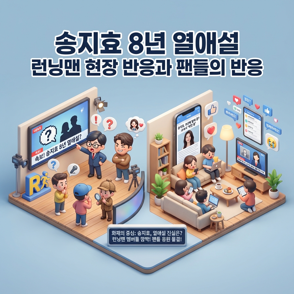 송지효 8년 열애설 런닝맨 현장 반응과 팬들의 반응