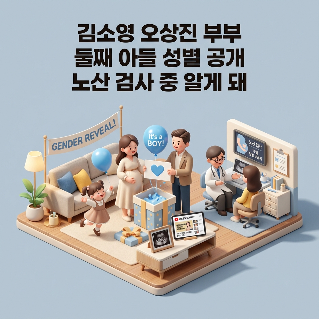 김소영 오상진 부부 둘째 아들 성별 공개 노산 검사 중 알게 돼 김소영 오상진 부부 둘째 아들 성별 공개 노산 검사 중 알게 돼