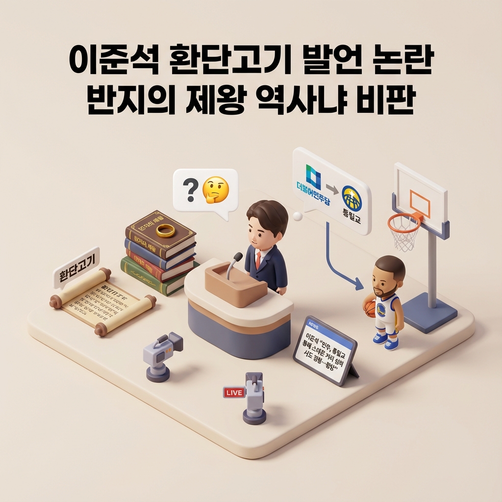 이준석 환단고기 발언 논란 반지의 제왕 역사냐 비판