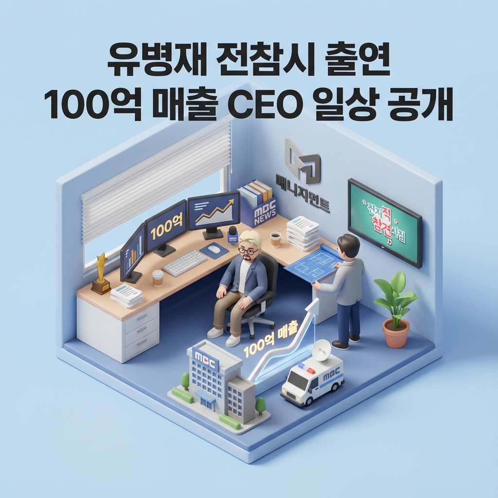 유병재 전참시 출연 100억 매출 CEO 일상 공개 유병재 전참시 출연 100억 매출 CEO 일상 공개