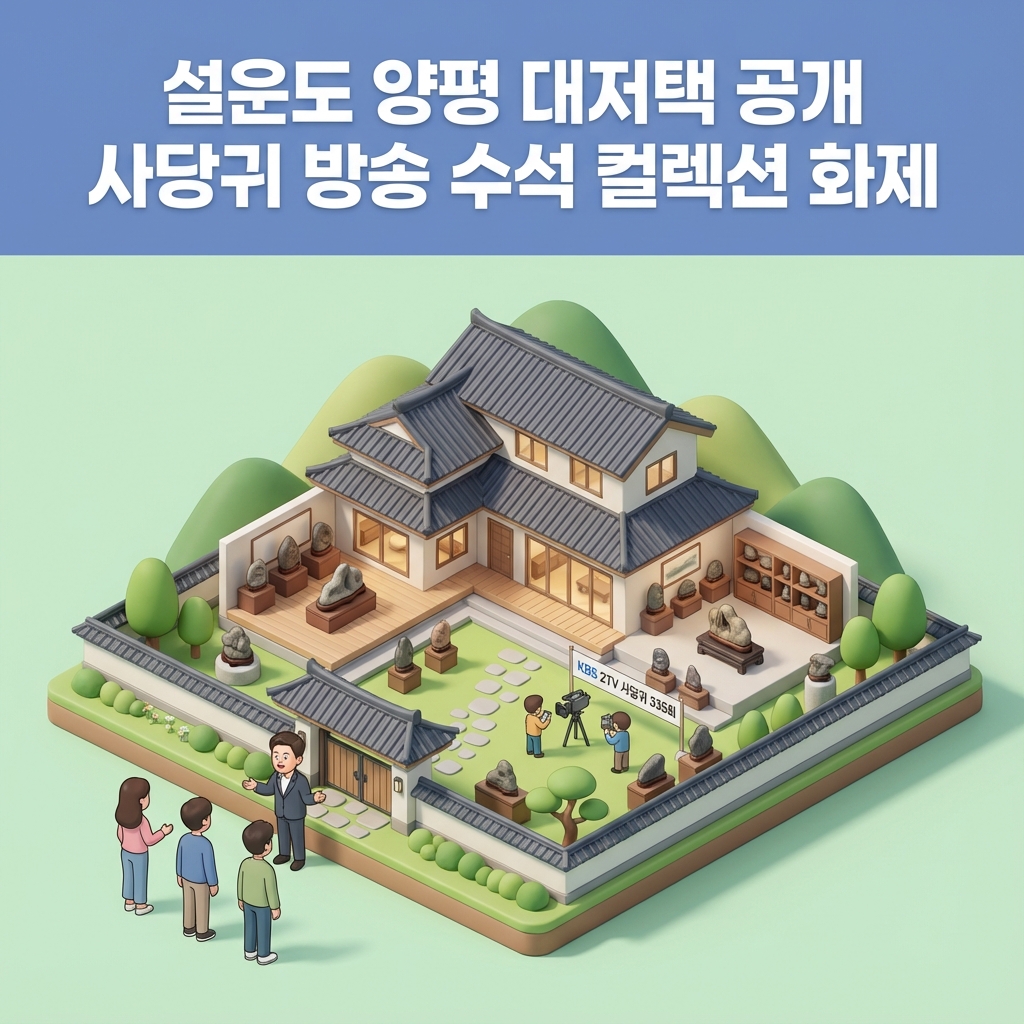 설운도 양평 대저택 공개 사당귀 방송 수석 컬렉션 화제 설운도 양평 대저택 공개 사당귀 방송 수석 컬렉션 화제