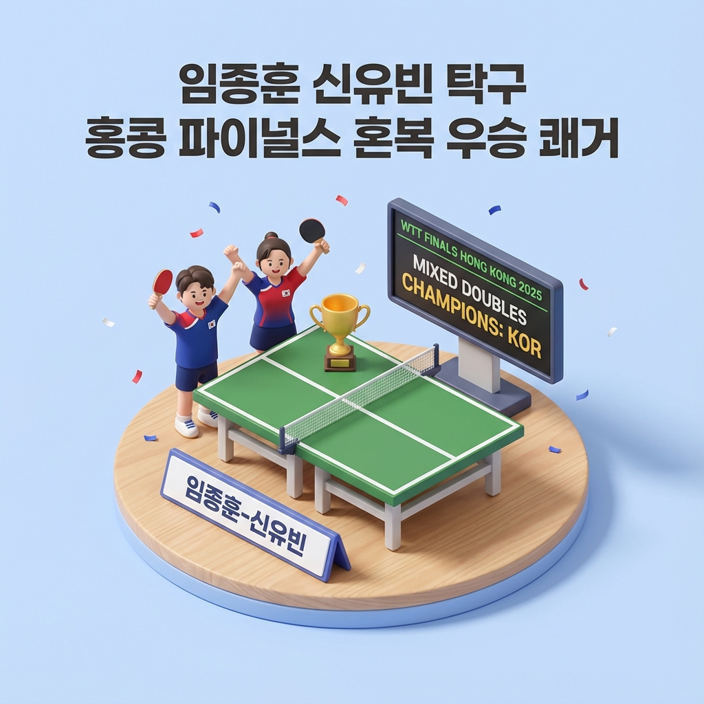 임종훈 신유빈 탁구 홍콩 파이널스 혼복 우승 쾌거