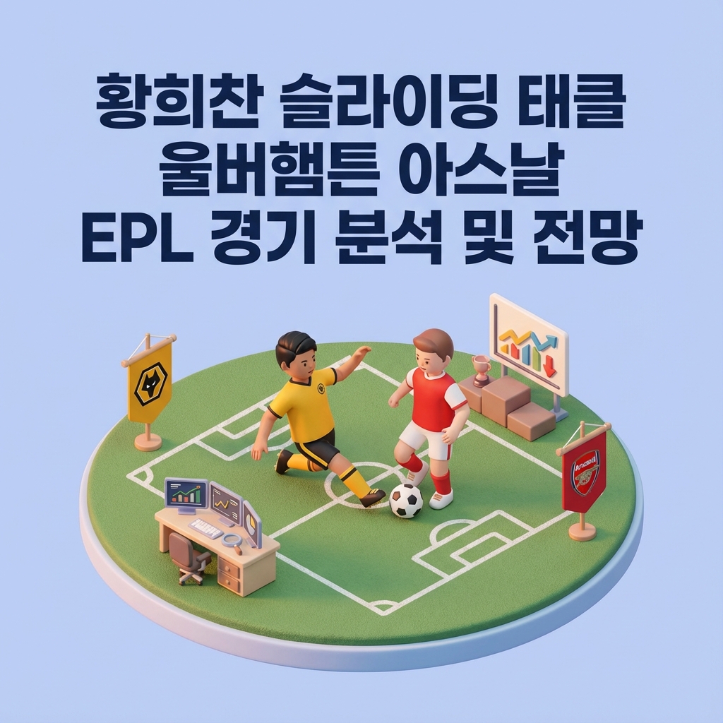 황희찬 슬라이딩 태클 울버햄튼 아스날 EPL 경기 분석 및 전망