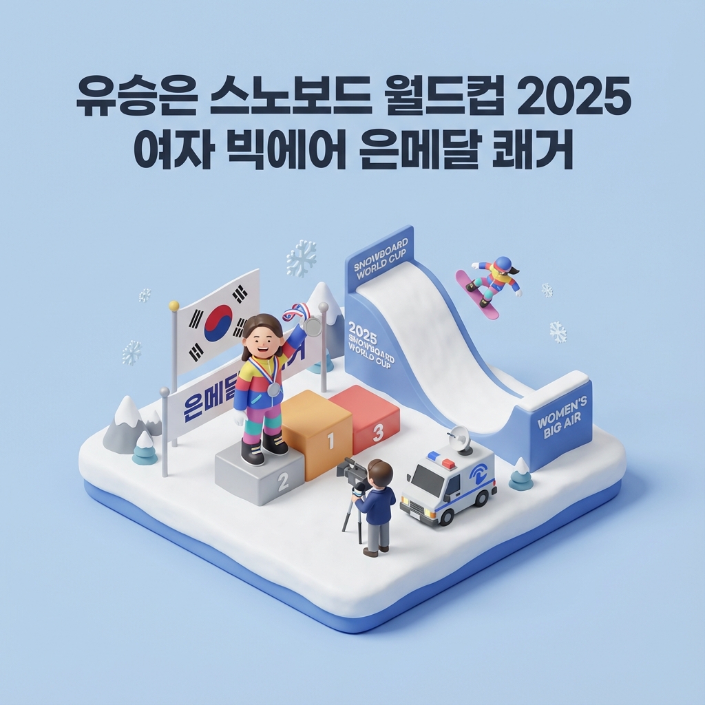유승은 스노보드 월드컵 2025 여자 빅에어 은메달 쾌거