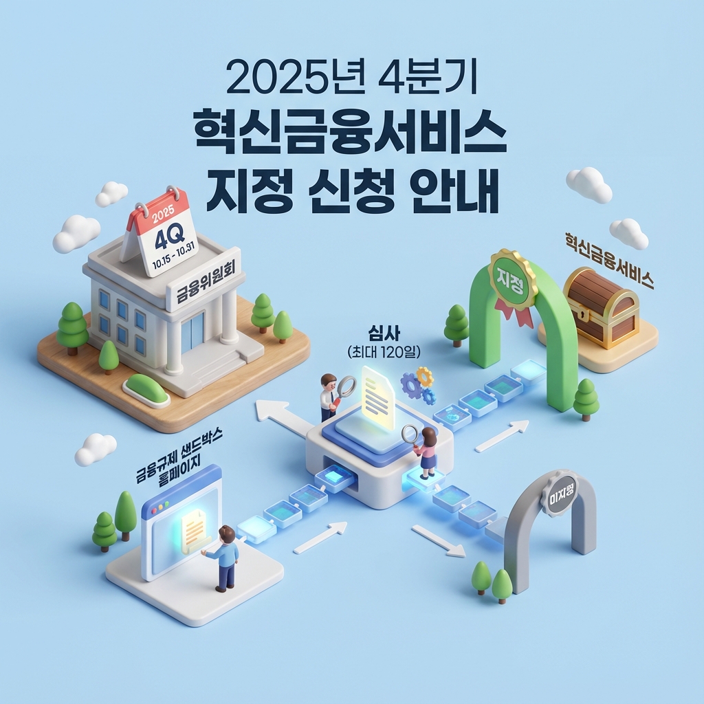 2025년 4분기 혁신금융서비스 지정 신청 안내