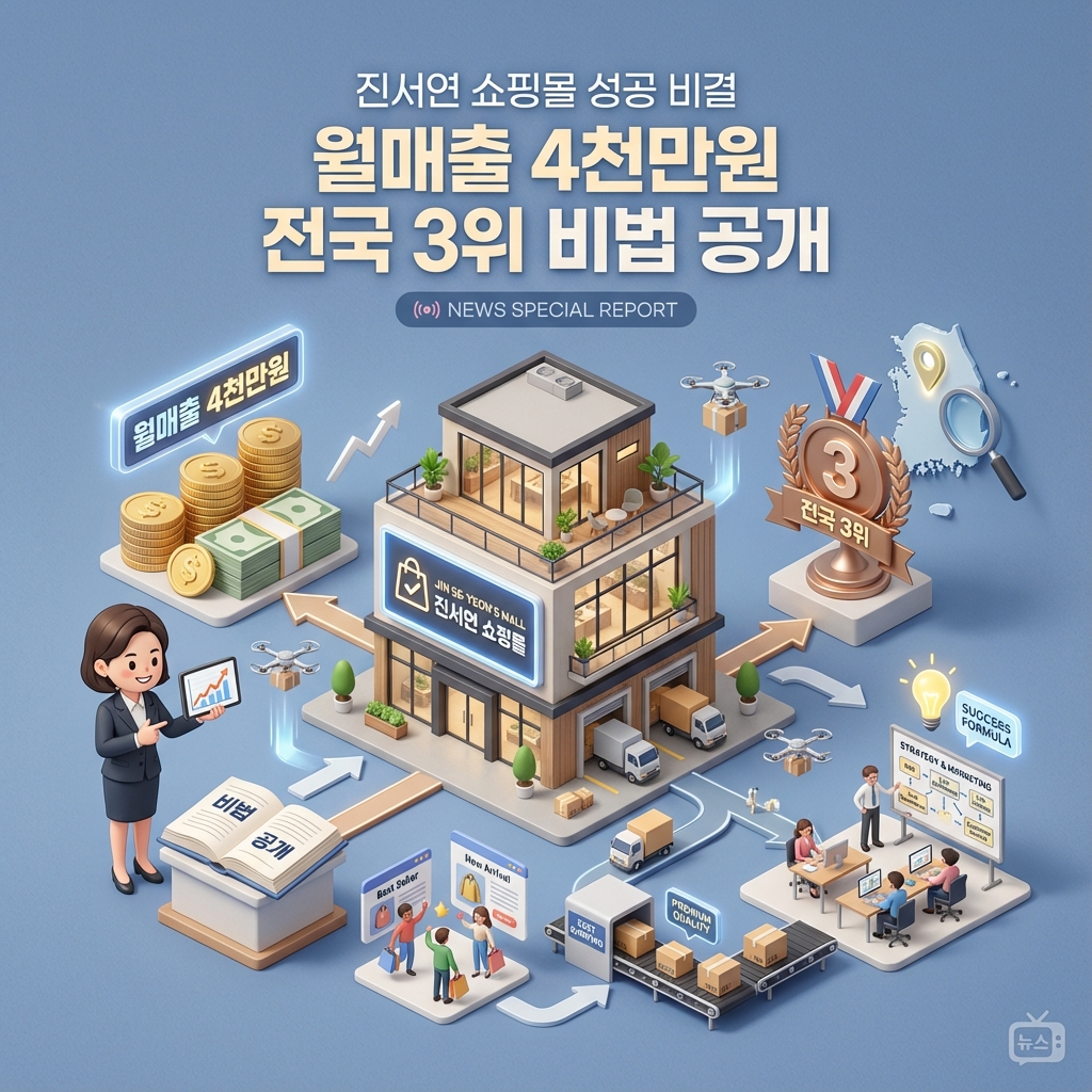 진서연 쇼핑몰 성공 비결 월매출 4천만원 전국 3위 비법 공개