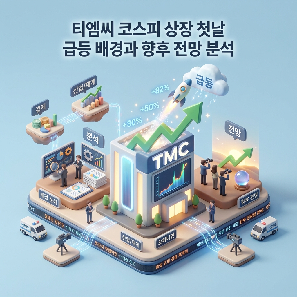 티엠씨 코스피 상장 첫날 급등 배경과 향후 전망 분석 티엠씨 코스피 상장 첫날 급등 배경과 향후 전망 분석