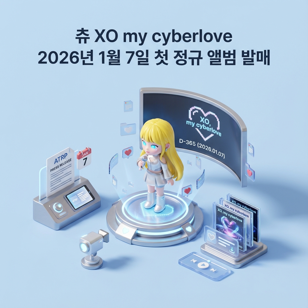 츄 XO my cyberlove 2026년 1월 7일 첫 정규 앨범 발매