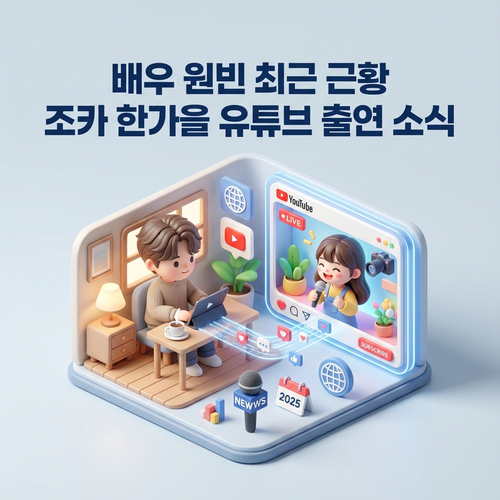 배우 원빈 최근 근황 조카 한가을 유튜브 출연 소식