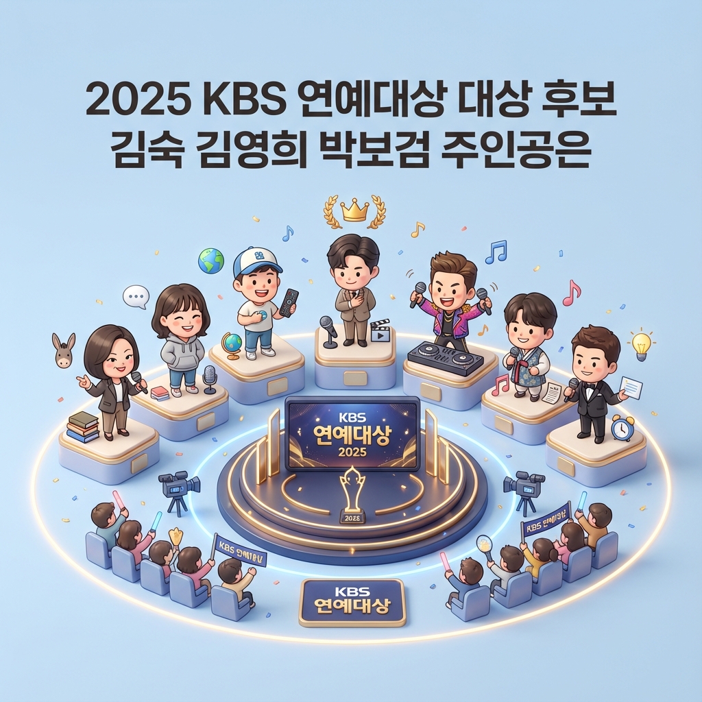 2025 KBS 연예대상 대상 후보 김숙 김영희 박보검 주인공은 2025 KBS 연예대상 대상 후보 김숙 김영희 박보검 주인공은