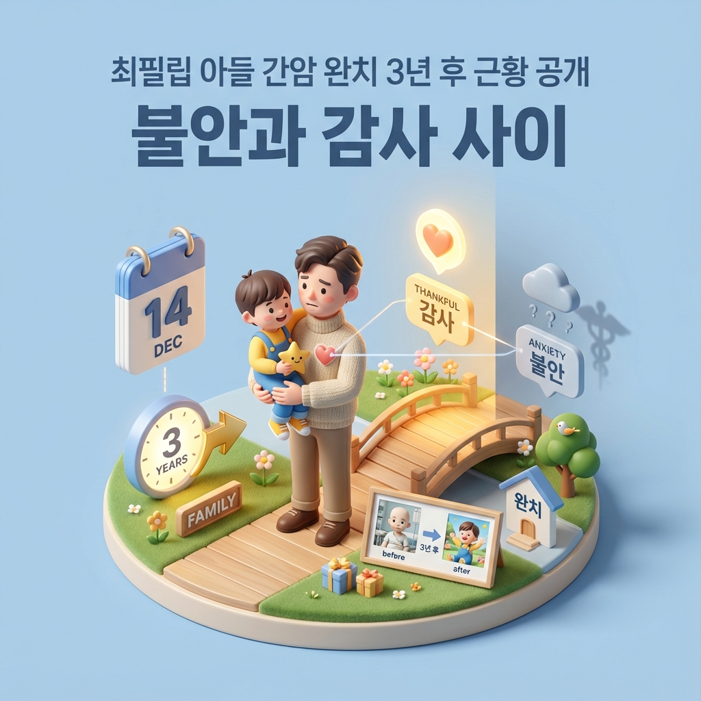 최필립 아들 간암 완치 3년 후 근황 공개 불안과 감사 사이