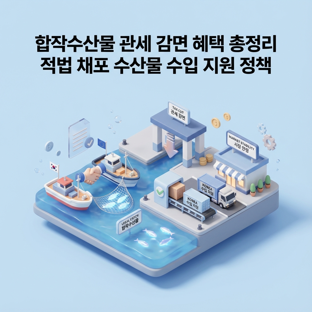 합작수산물 관세 감면 혜택 총정리 적법 채포 수산물 수입 지원 정책 합작수산물 관세 감면 혜택 총정리 적법 채포 수산물 수입 지원 정책