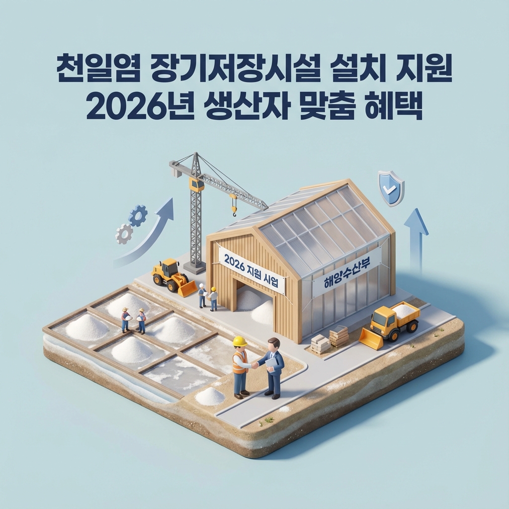 천일염 장기저장시설 설치 지원 2026년 생산자 맞춤 혜택