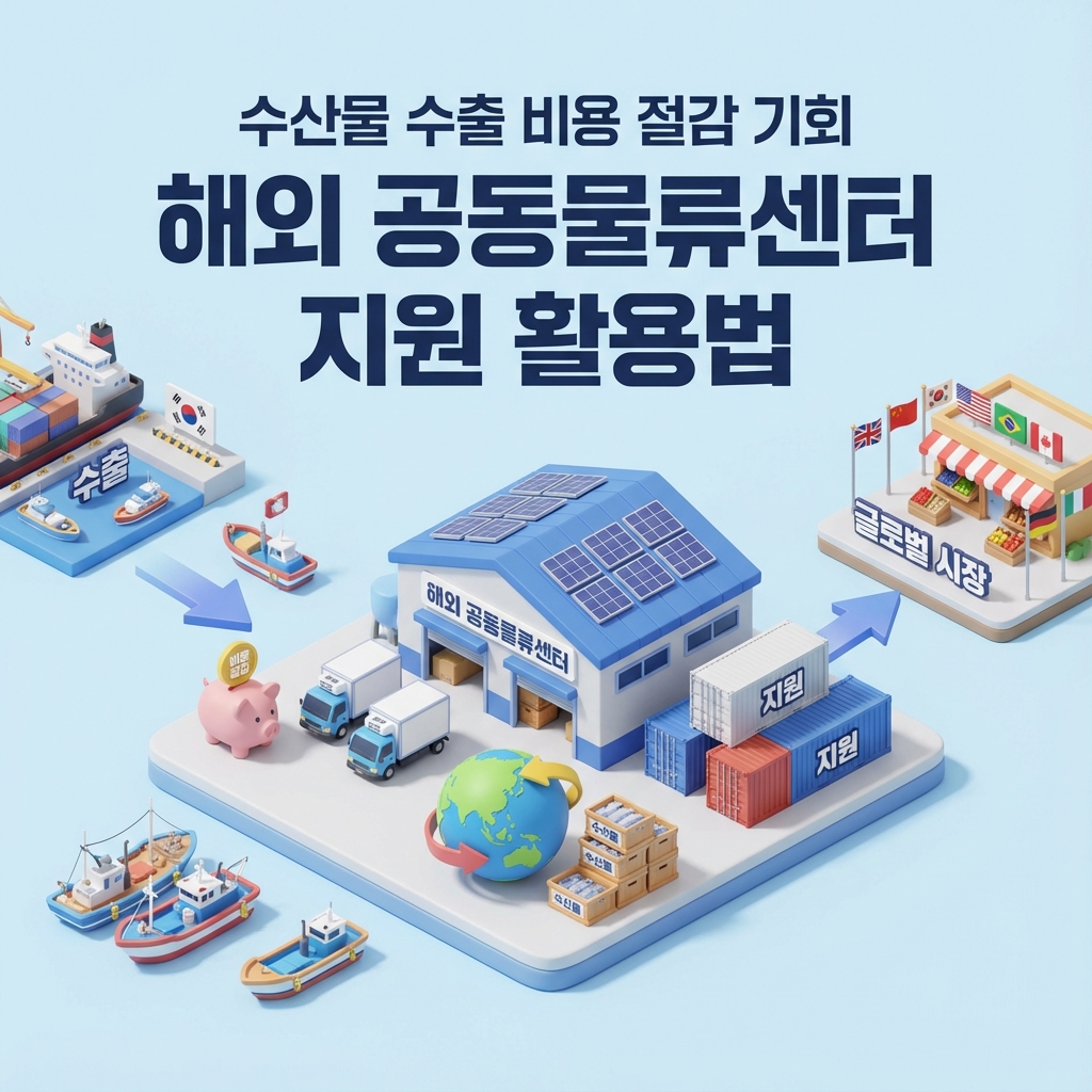 수산물 수출 비용 절감 기회 해외 공동물류센터 지원 활용법