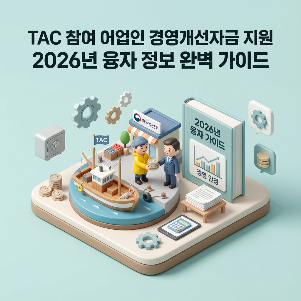 TAC 참여 어업인 경영개선자금 지원 2026년 융자 정보 완벽 가이드