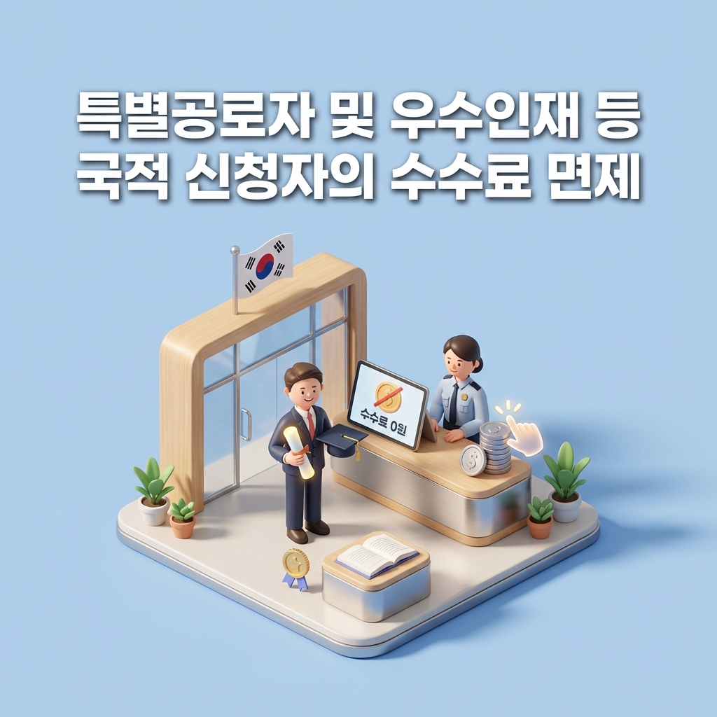 특별공로자 우수인재 국적신청 수수료 면제 2026년 최신정보