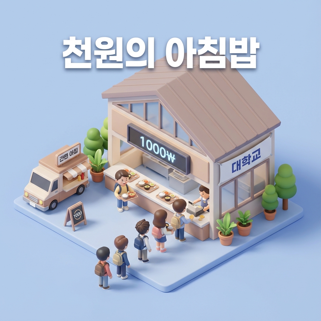 천원의 아침밥 신청 방법 및 혜택 안내 총정리