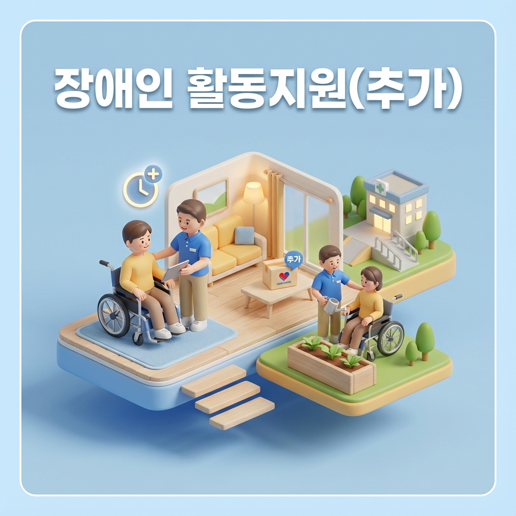 구로구 발달장애인 활동지원 추가 혜택 30시간 더 받으세요