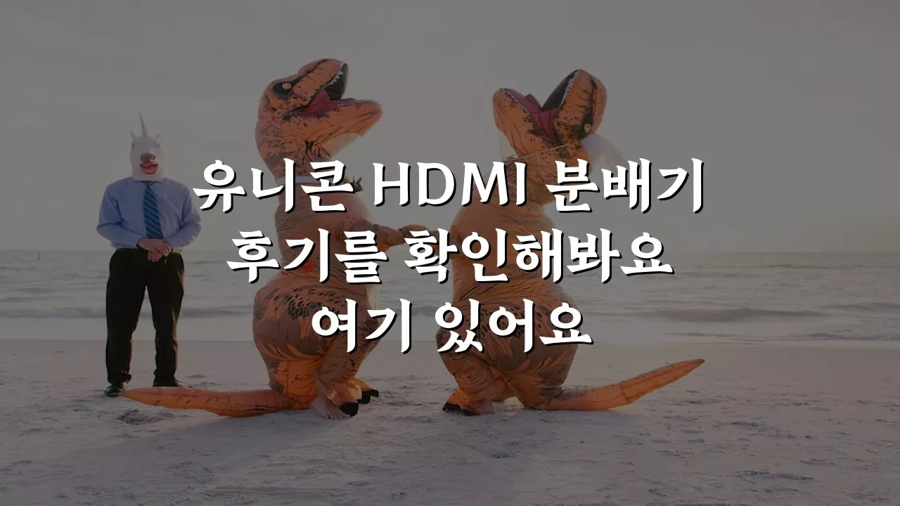 유니콘 ST-200HD 2포트 HDMI분배기 HDMI스플리터 4K UHD 후기 & 네이버 최저가!