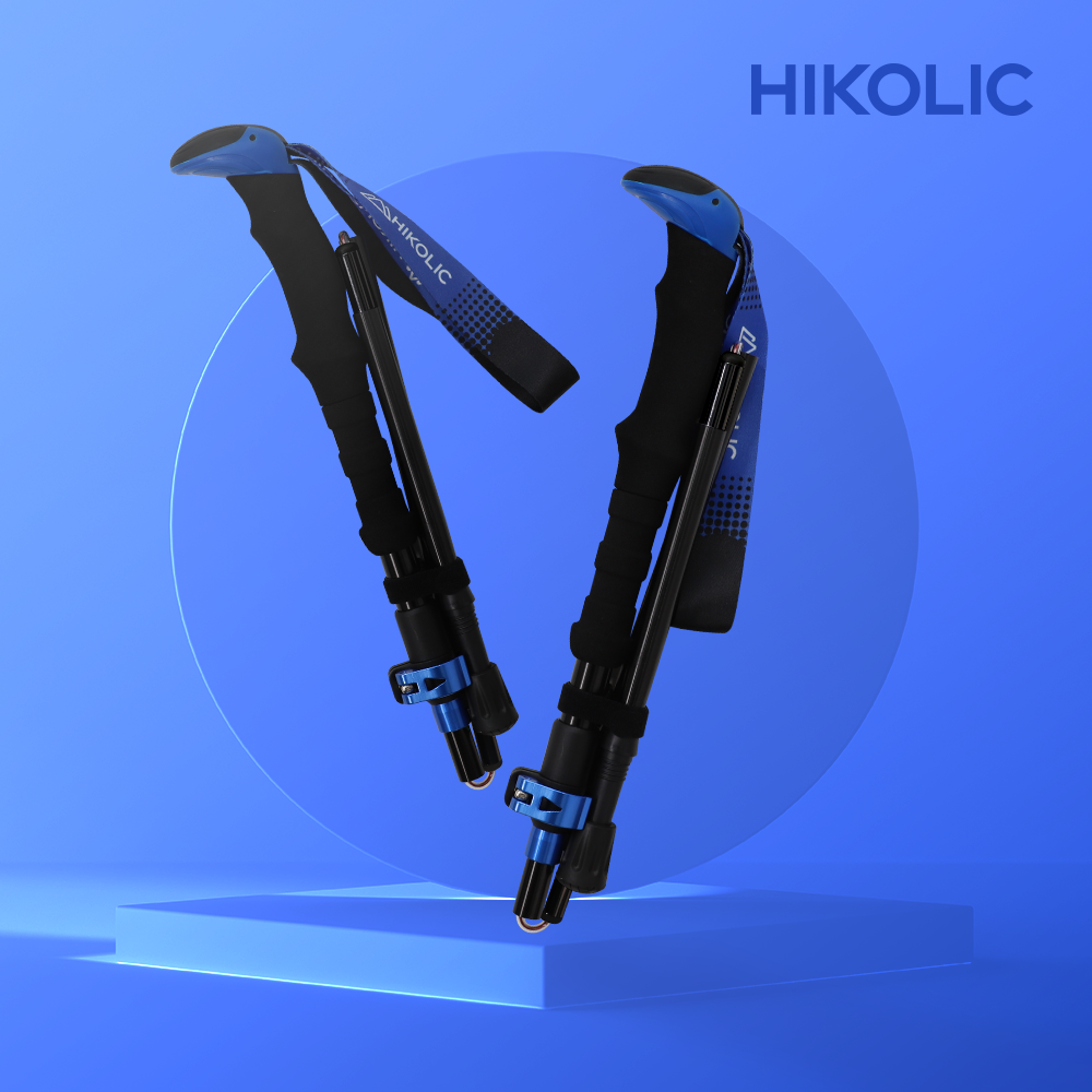 등산스틱 2개 1세트 두랄루민 7075 튼튼한 접이식 5단 노르딕워킹 네이버 후기 & 37% 할인