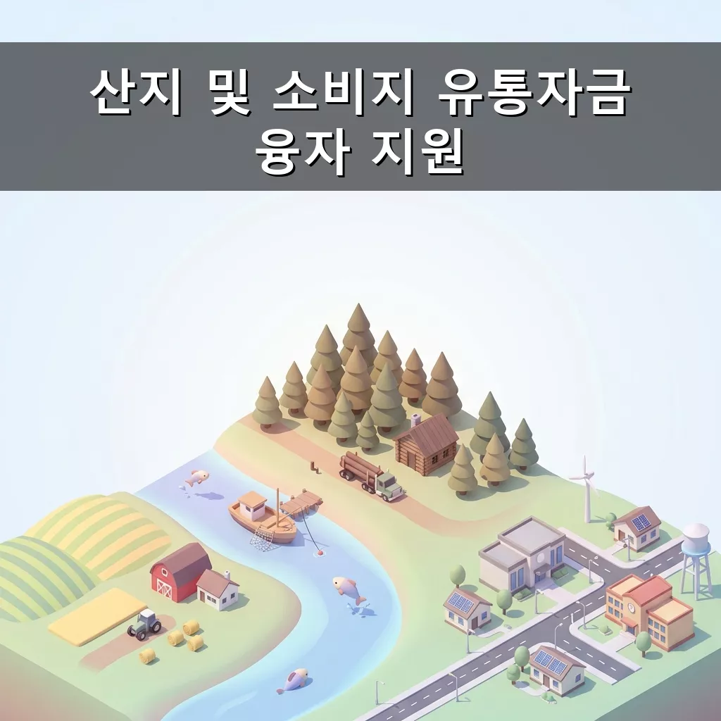 어업인 지원 산지 및 소비지 유통자금 융자 최대 3% 금리 혜택