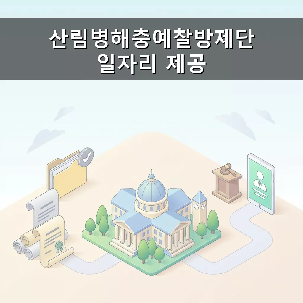 산림병해충예찰방제단 일자리 산림 보호 참여 기회 지원 방법 완벽 가이드