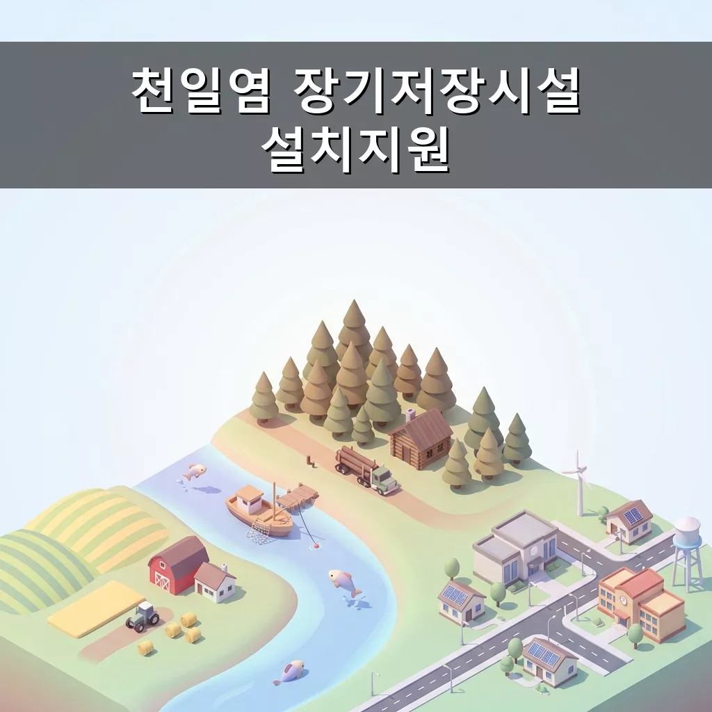 천일염 장기저장시설 설치 지원 2026 생산자 맞춤 혜택