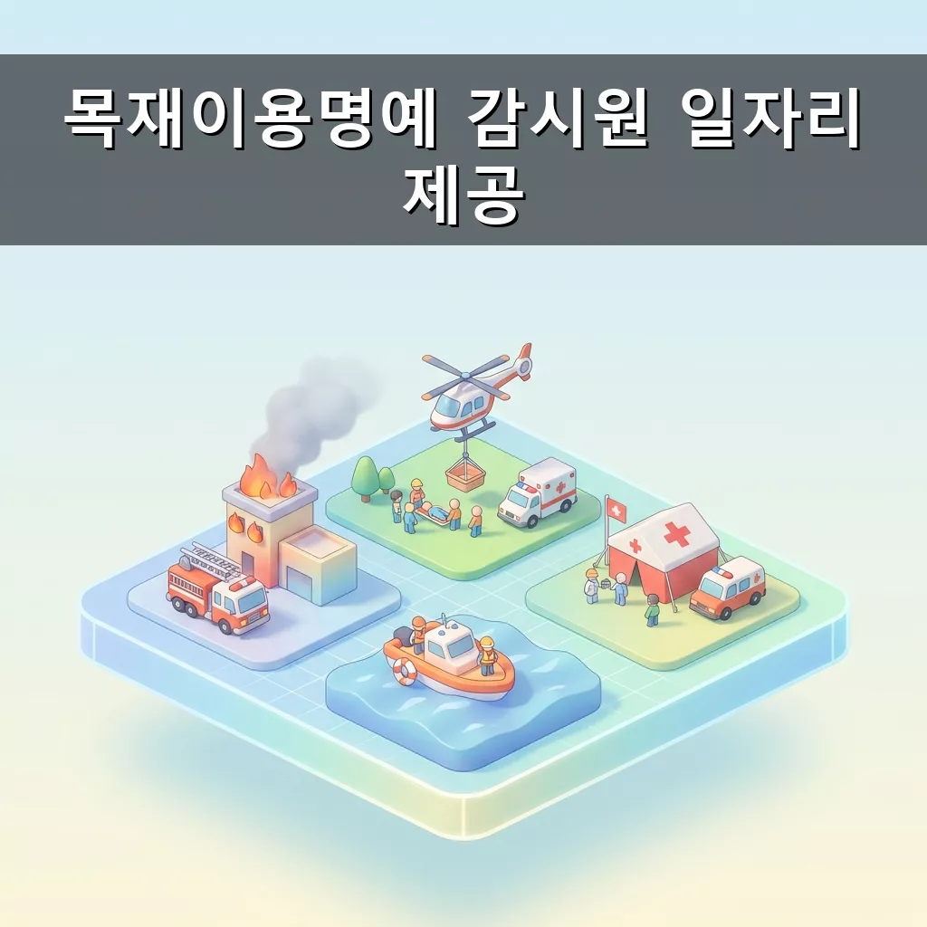 목재이용명예 감시원 일자리 정보 2024년 운영 중단 안내