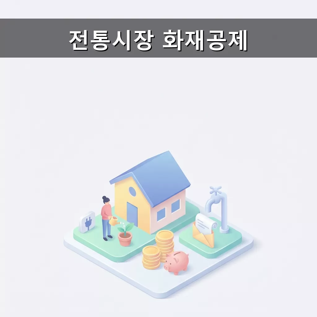 전통시장 화재 걱정 끝 화재공제 지원으로 안전하게 영업하세요