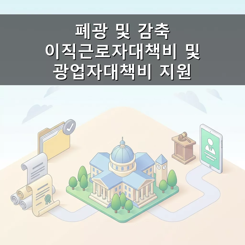 폐광 이직 근로자 광업자 지원금 신청 자격 방법 완벽 가이드