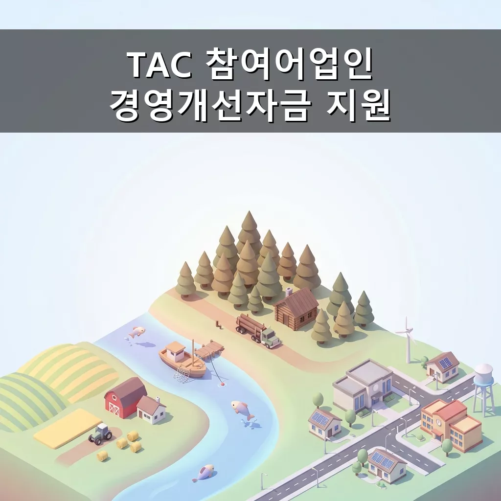 TAC 참여 어업인 경영 개선 자금 지원 사업 완벽 가이드